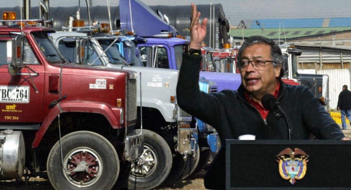 Este miércoles /:00 p. m., el presidente Gustavo Petro dio alocución, pero no habló del paro de camioneros en Colombia ni del ACPM.