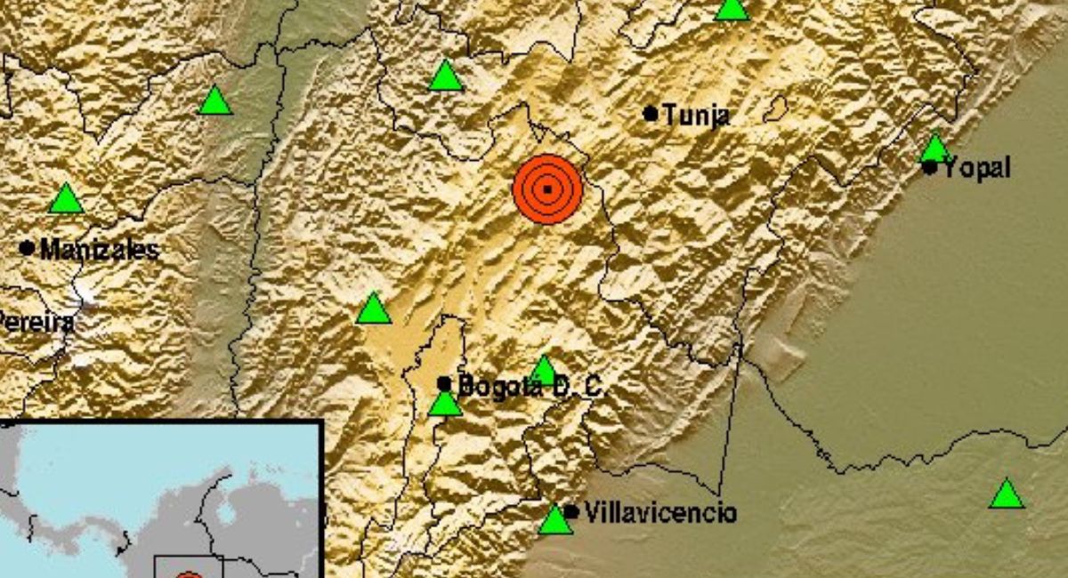 Temblores en Colombia hoy 8 de septiembre en Lenguazaque, Cundinamarca y Los Santos, Santander, según SGC.