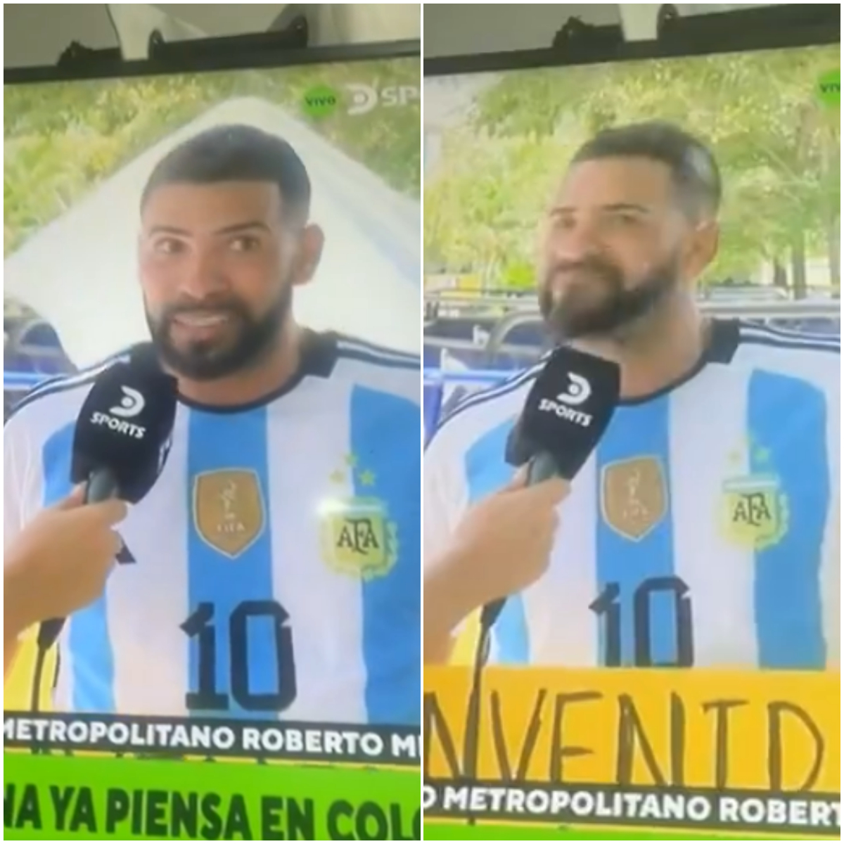 Un conseteño se volvió viral en redes sociales y todo por decir que es hincha fiel de Argentina, en la previa del partido ante Colombia.