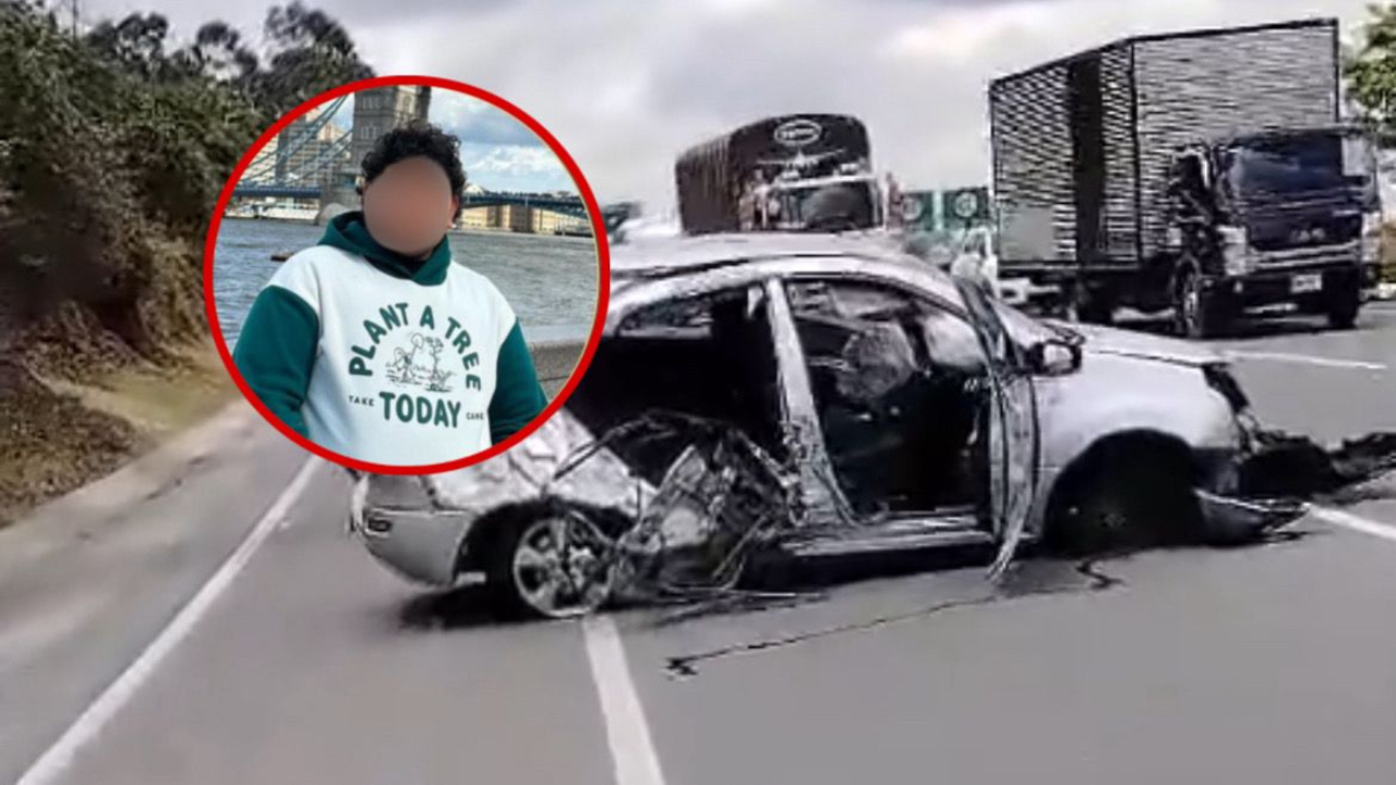 Joven muerto en accidente vía Bogotá-Tunja era familiar de alcalde de Leticia, Amazonas: detalles y foto