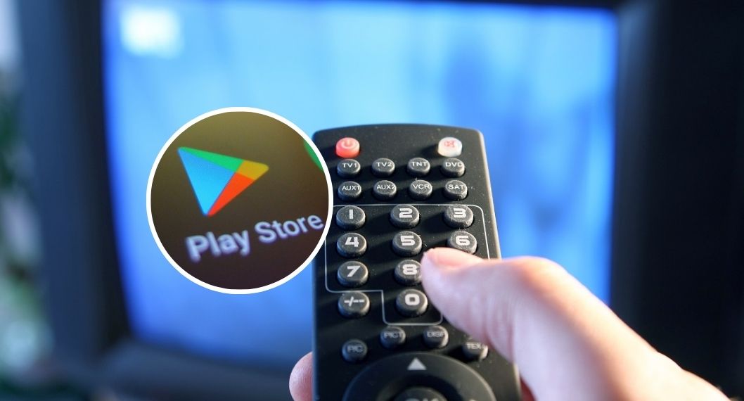 Fotos de televisor y aplicaciones, en nota de cómo instalar Google Play Store en televisor para disfrutar aplicaciones gratis