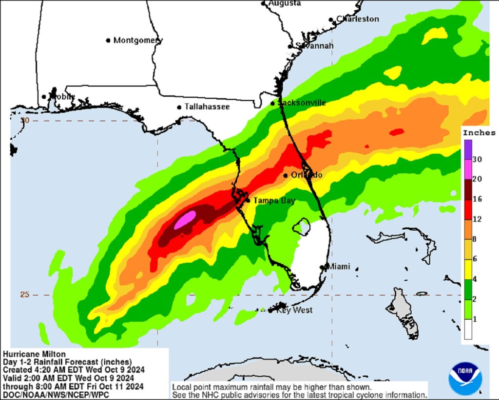 Trayectoria Hurac N Milton Hoy Y A Qu Hora Llegar A Florida D Nde Va