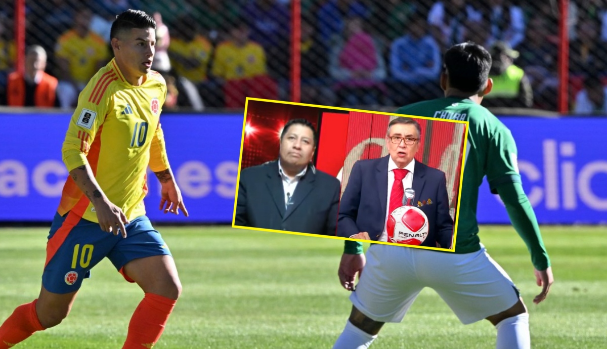 Periodistas bolivianos agrandados ante Colombia dicen jubilado a James Rodríguez