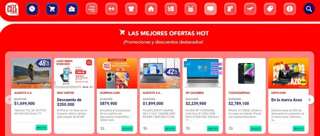 Descuentos en computadores en Colombia por 'Hot Sale'./ 'Hot Sale'