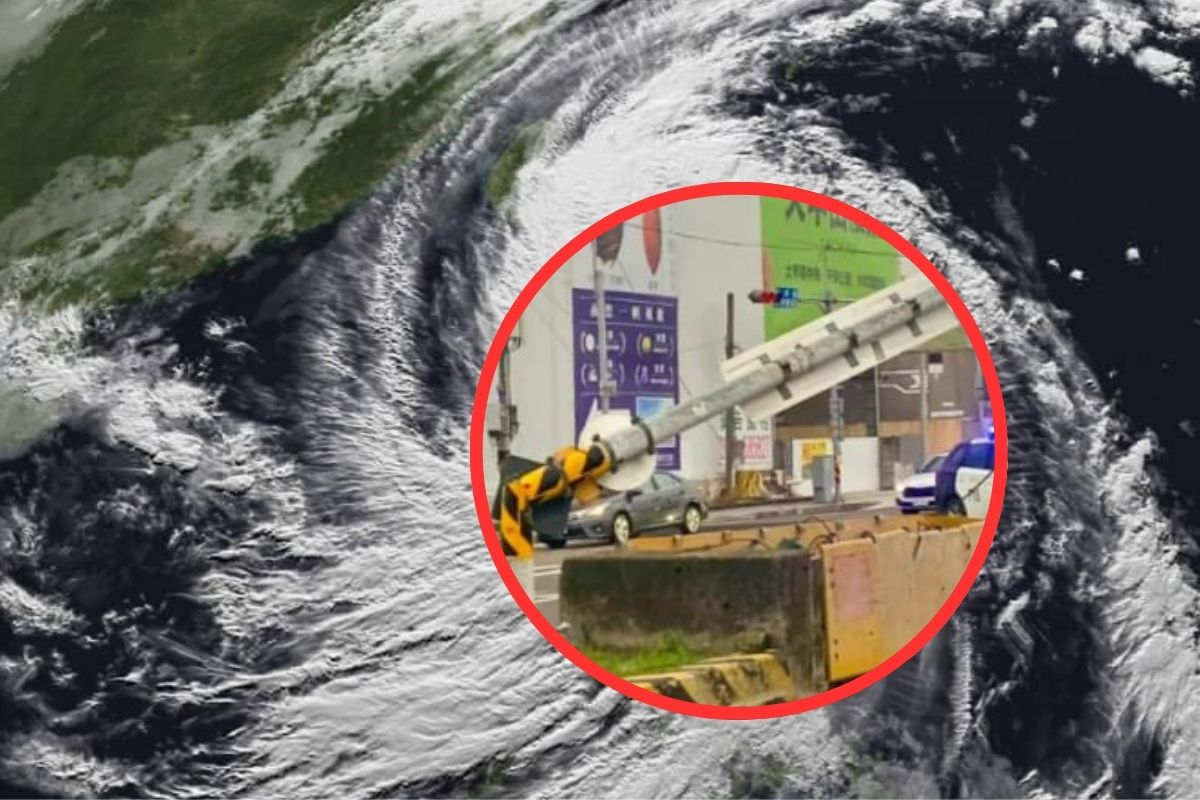 Supertifón Kong-rey tocó tierra en Taiwan causando graves emergencias