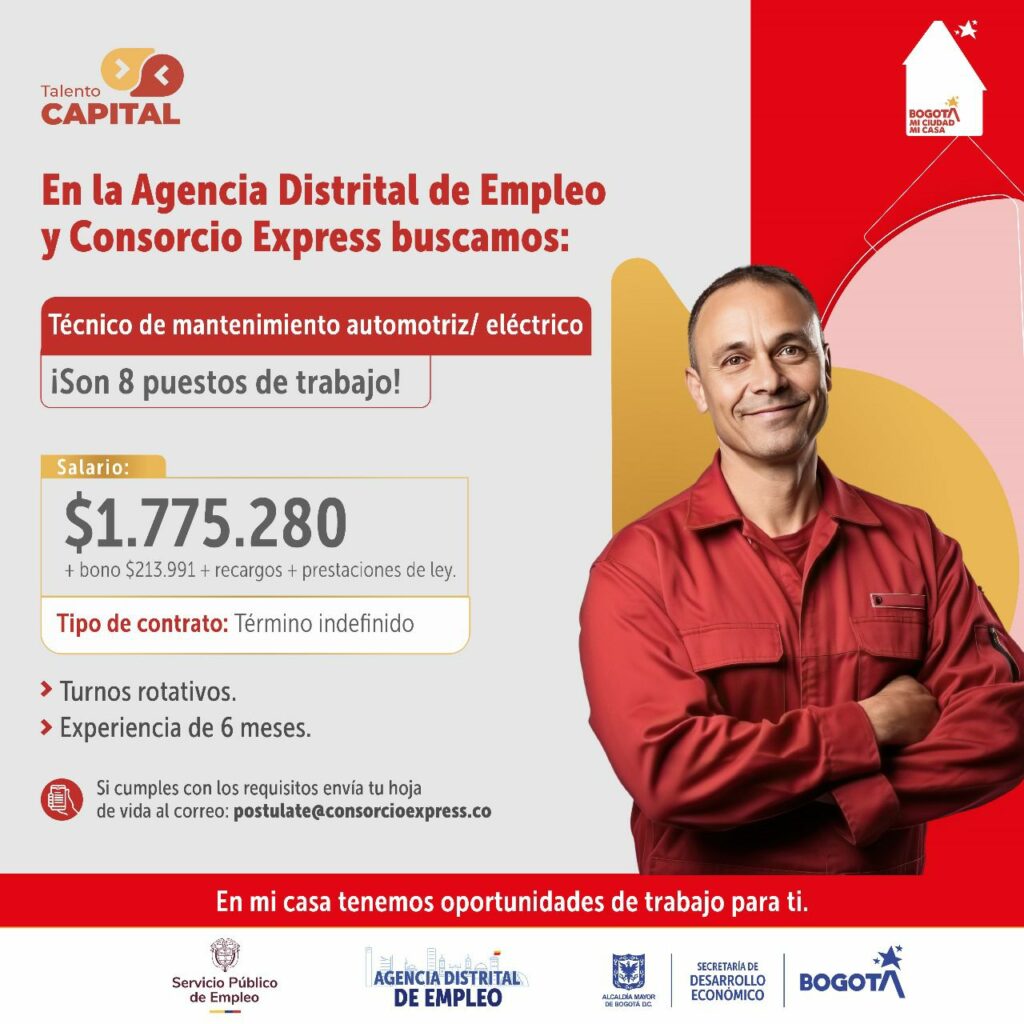 Vacantes para conductores / Agencia Distrital de Empleo