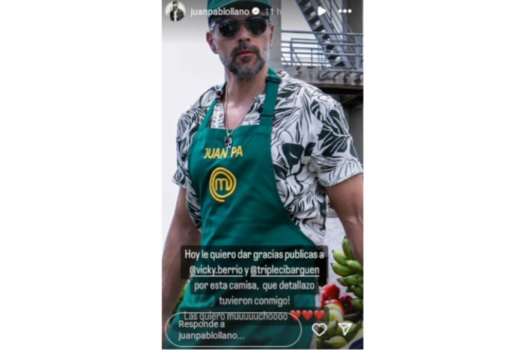 Juan Pablo Llano, de 'Masterchef Celebrity', estremeció con detalle a Ibargüen