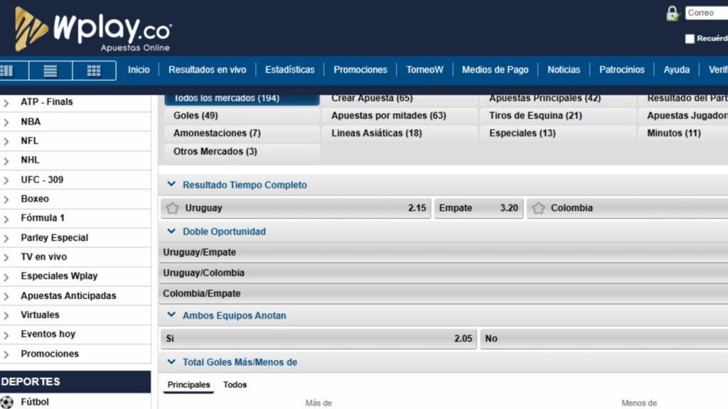 Imagen de referencia / Página Wplay