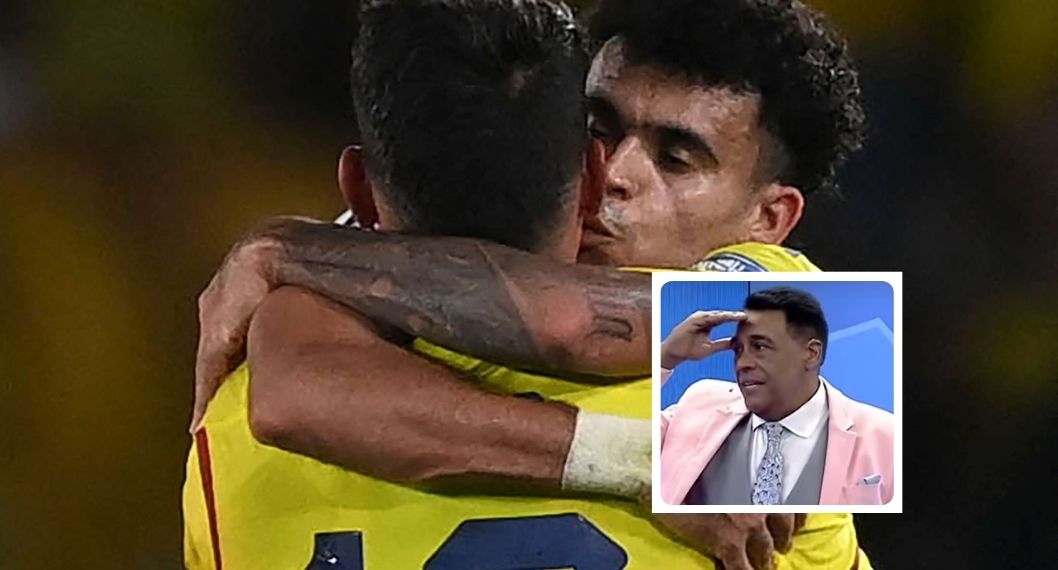 Fotos de James Rodríguez y Luis Díaz y de Alberto Pérez, en nota de periodista uruguayo que tiró contra Colombia cambió su actitud y reveló llamadas