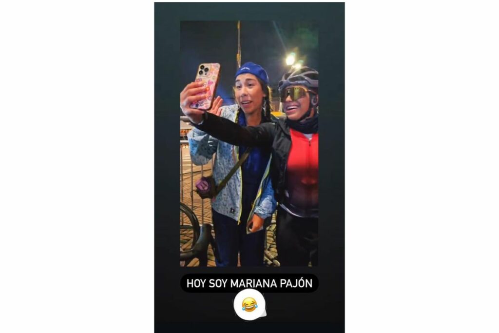 Marcela 'recicladora' fue confundida con Mariana Pajón en evento deportivo