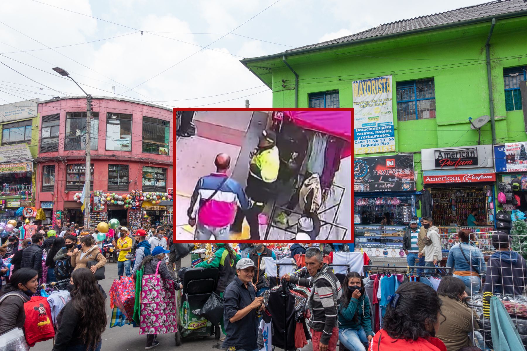 Ataque en San Victorino, Bogotá.