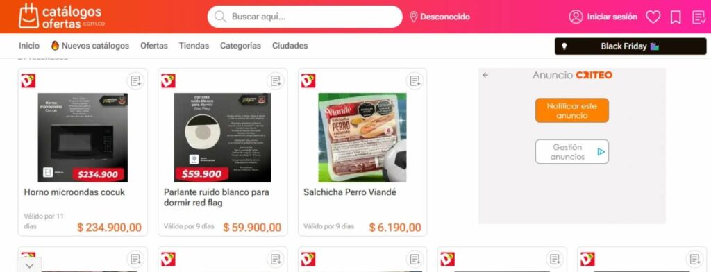 D1 con descuentos en electrodomésticos por Black Friday./ D1