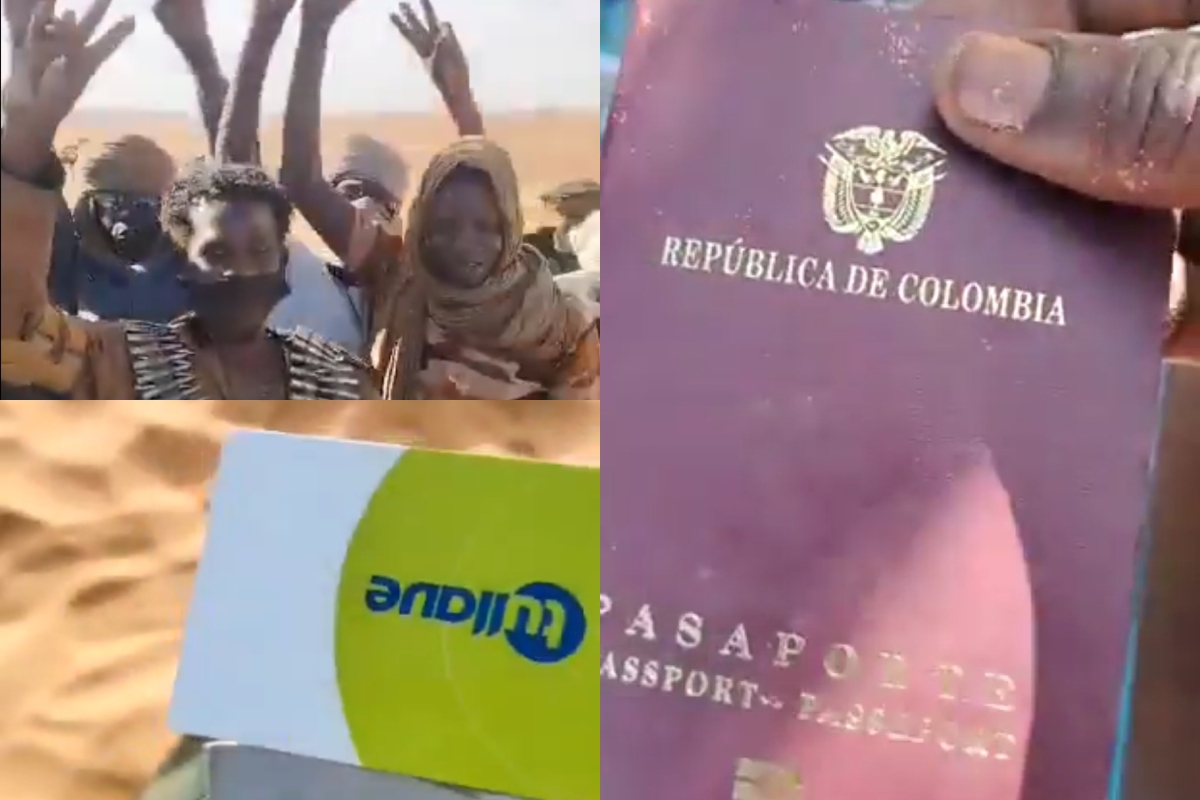 Captura de video de militares de Sudán.