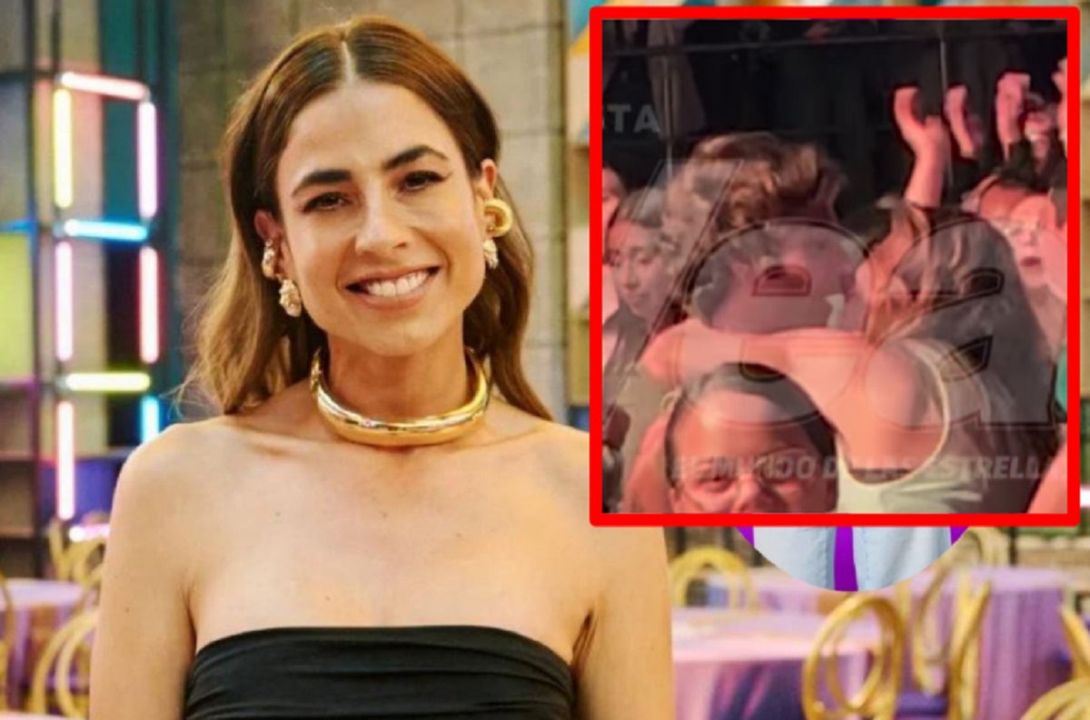 Carla Giraldo fue grabada besándose apasionadamente con un hombre en concierto. 