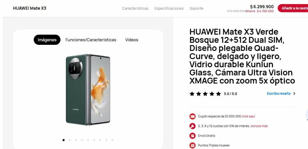 Huawei en promoción de Black Friday en 2024./ Huawei