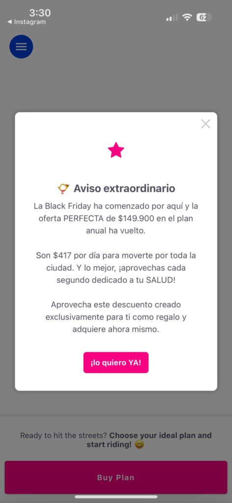 Anuncio de Tembici.