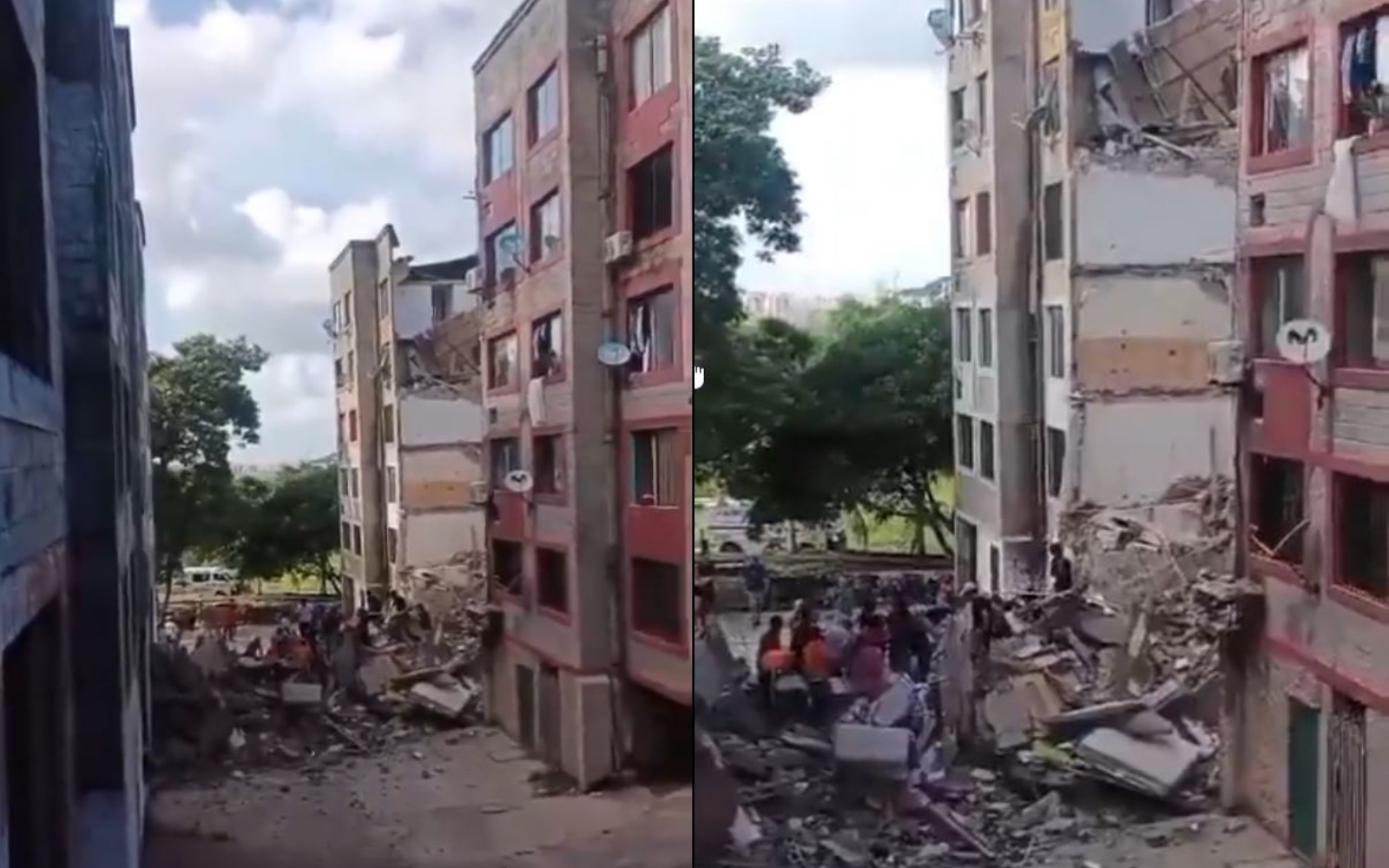 Edificio que colapsó en Barranquilla