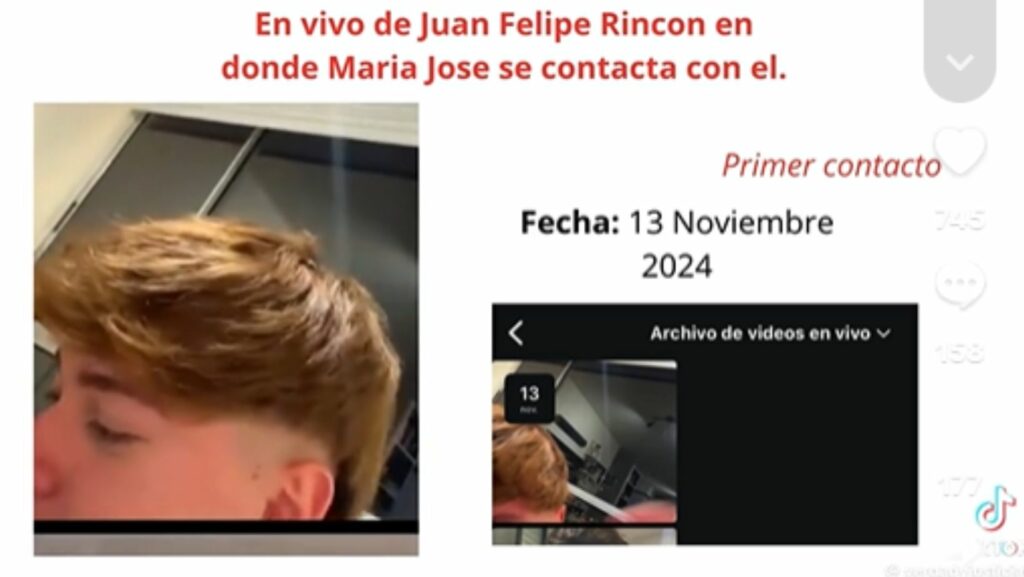 Captura de pantalla: @dinnapaulamoralez