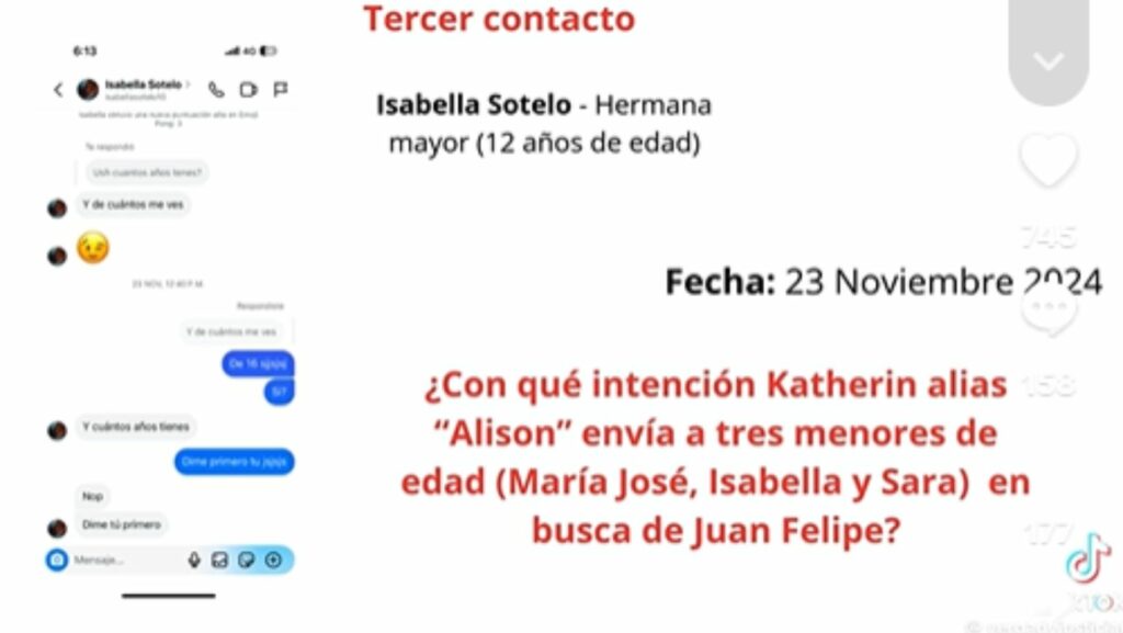 Captura de pantalla: @dinnapaulamoralez