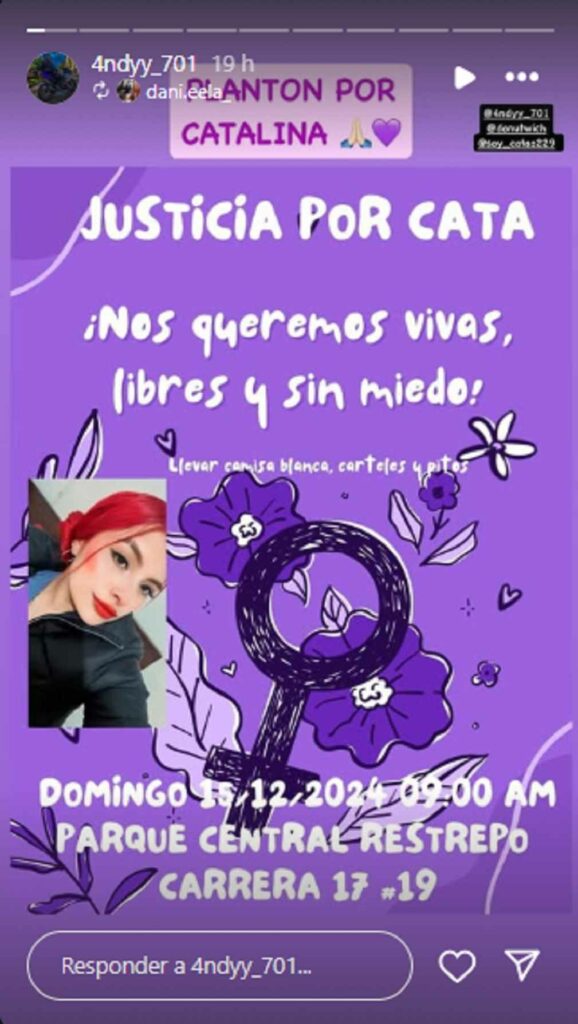 Evento por Catalina Leyva en Bogotá. / Instagram @4ndyy_701