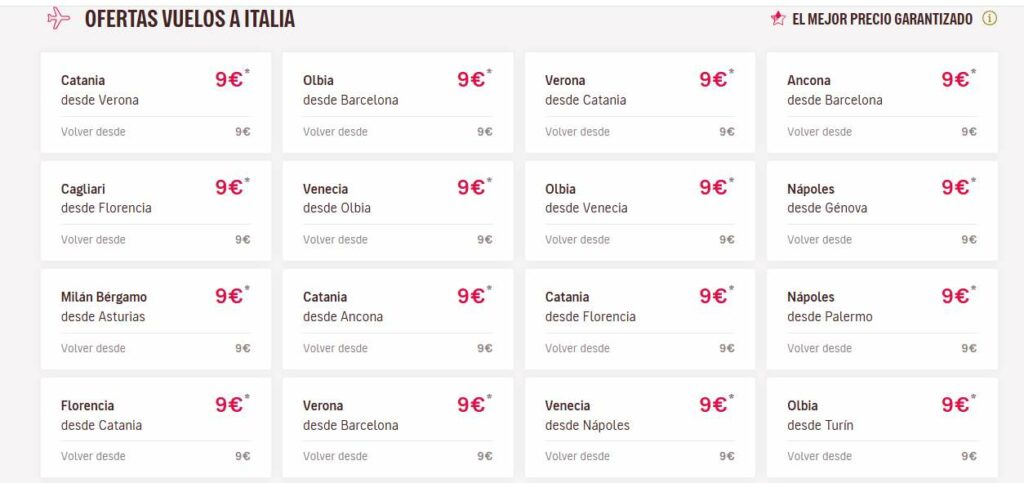 Vuelos baratos en Europa desde 40.000 pesos./ Volotea