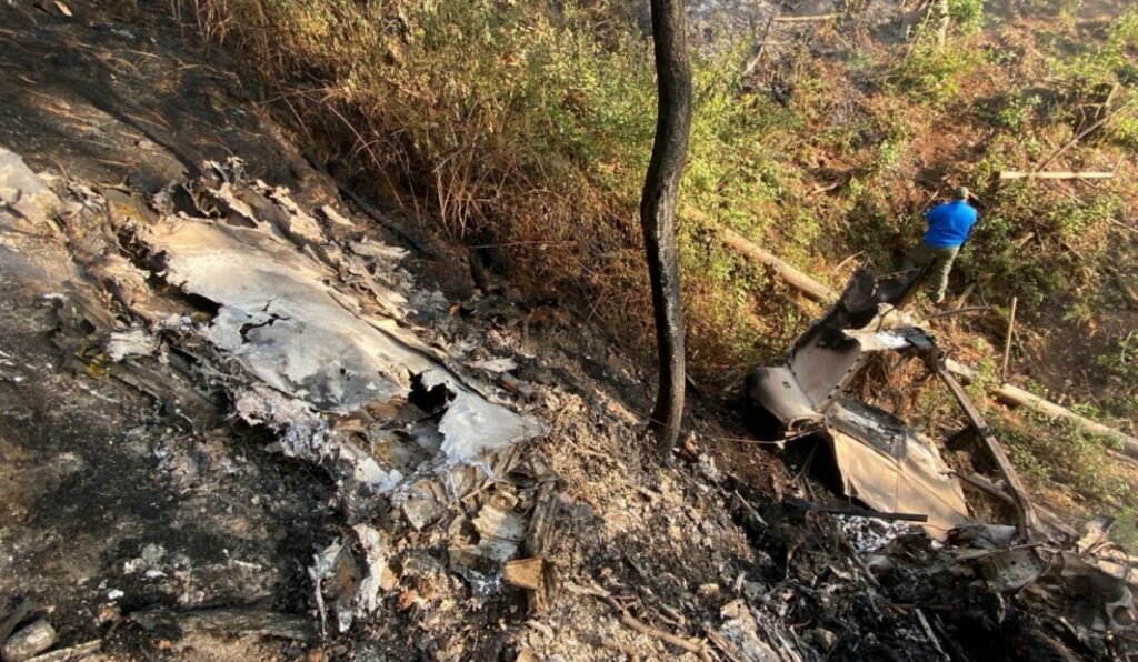 Fotos de accidente de avioneta en Jalisco, México/Foto: AFP.