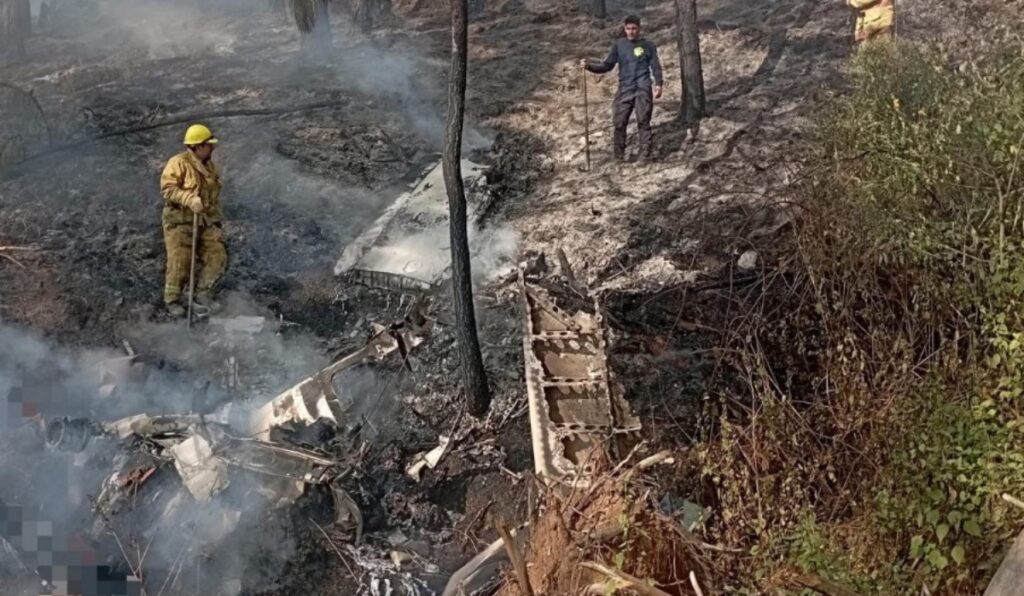 Fotos de accidente de avioneta en Jalisco, México/Foto: AFP.