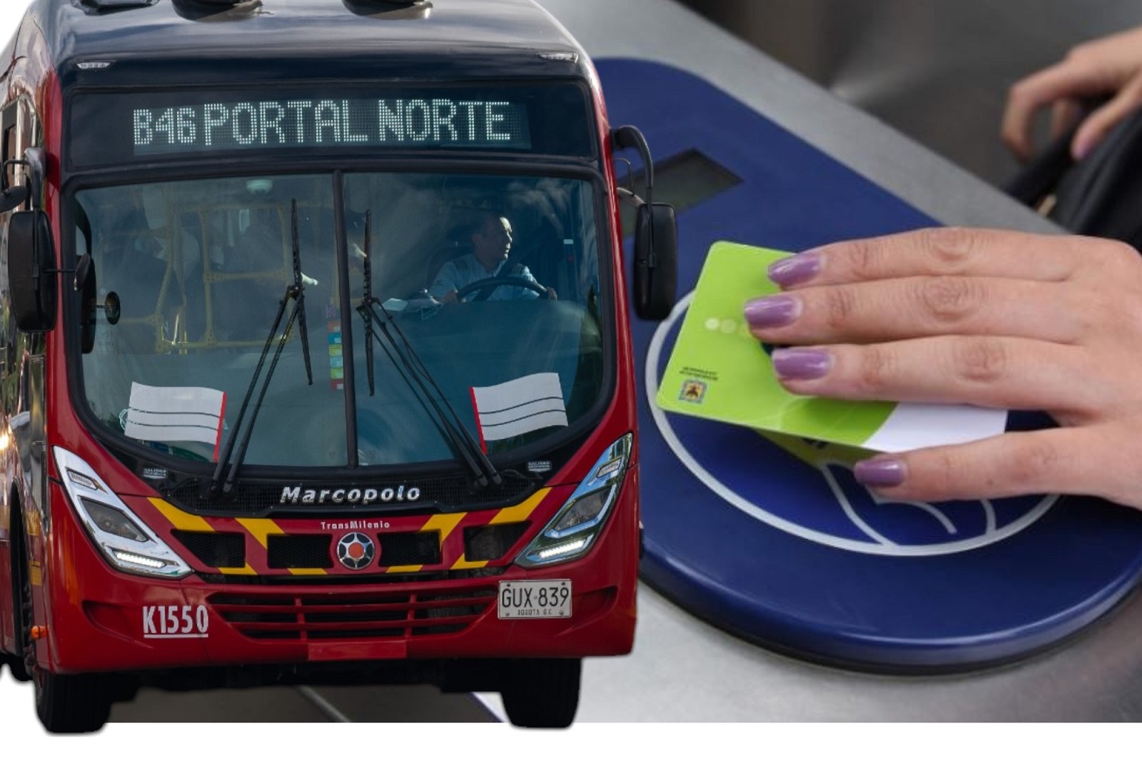 Transmilenio y pasaje, en nota sobre si se podrá pagar con tarjetas de bancos