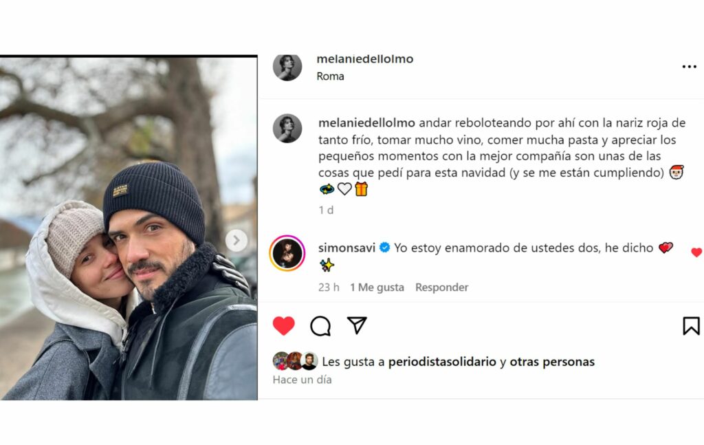 Melanie Dell' Olmo y Juan Fernando Sánchez .