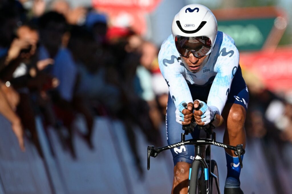 Nairo Quintana en la Vuelta a España. / AFP