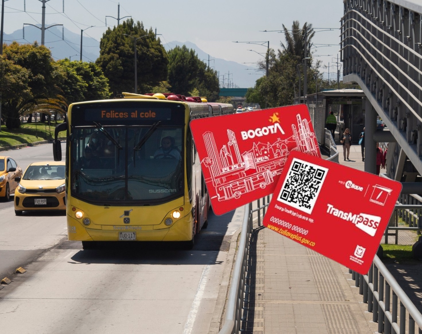 Transmilenio y tarjeta TransMiPass, en nota sobre que no tendrá transbordos a cero pesos