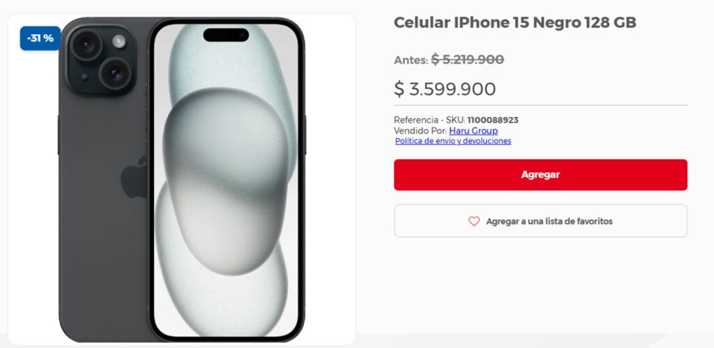 Descuentos en celulares. 