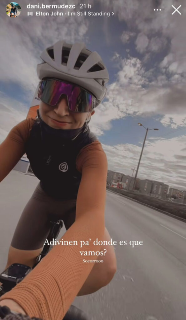 Captura de pantalla de Instagram: (@dani.bermudezc)