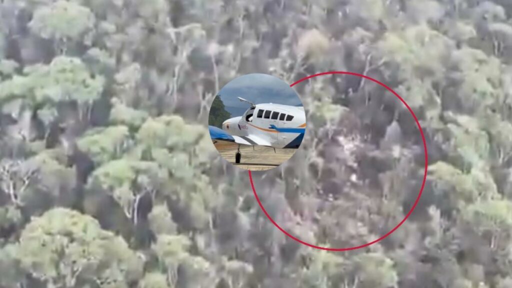 Foto original accidente avioneta en Antioquia. Foto: tomada de El Tiempo.