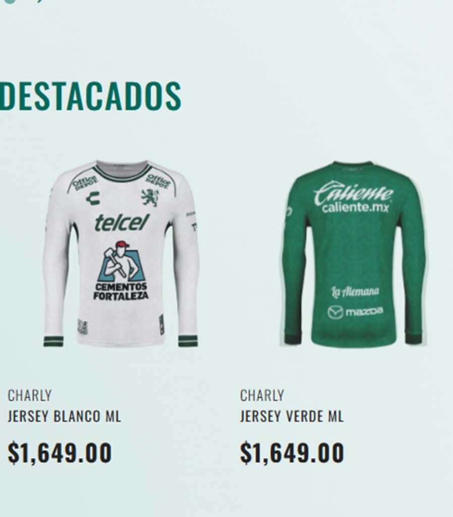 Precio de las camisetas de James Rodríguez.