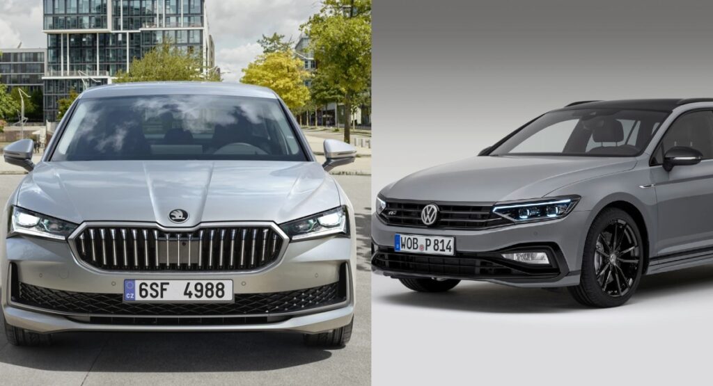 Skoda Superb y el Volkswagen Passat Variant 