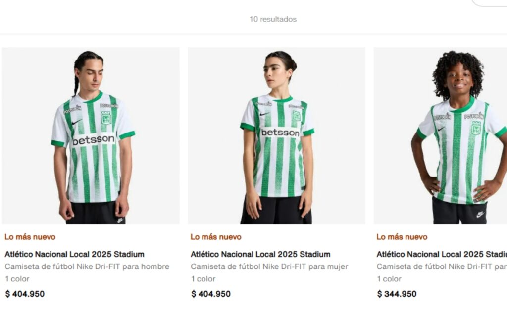 Atlético Nacional presentó camiseta para Liga y Libertadores 2025/Foto: Nike.