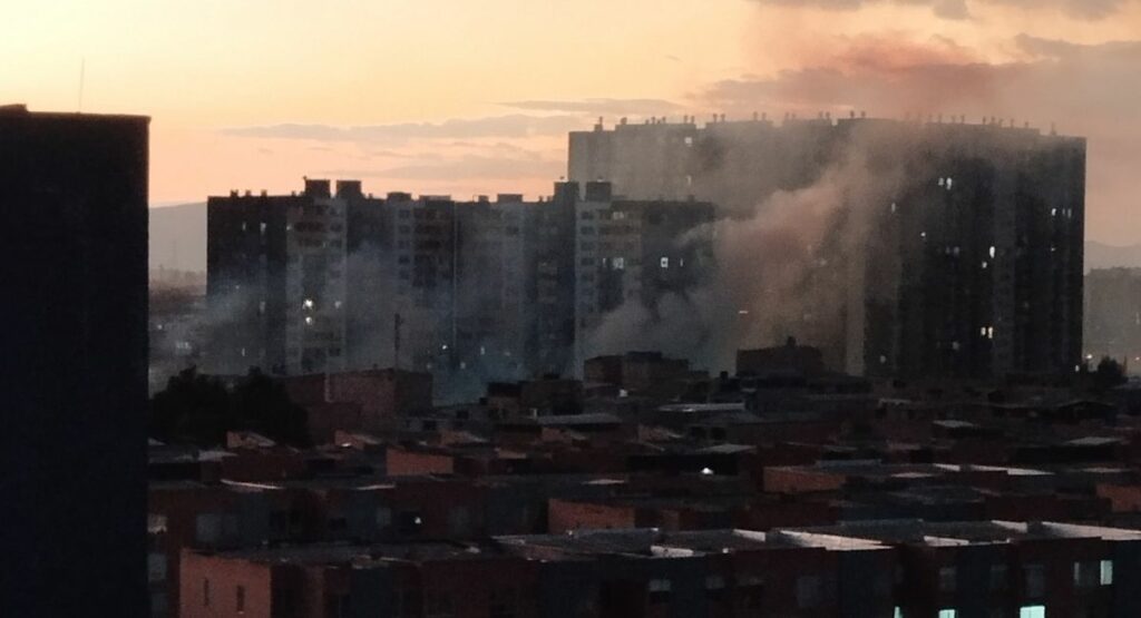 Incendio en Castilla / X de @sebastianbotero