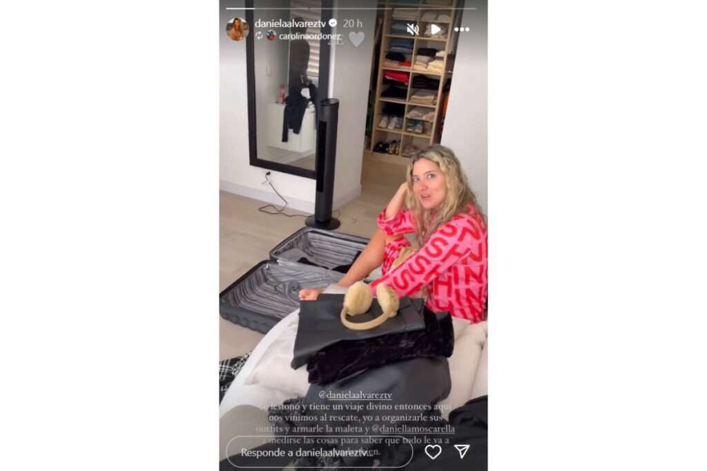 Daniella Álvarez está lesionada y mostró su actual situación de salud
