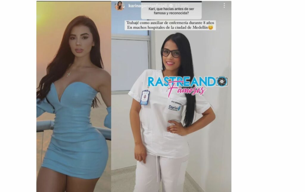 Karina García de enfermera a 'Influenciadora'.. Foto: Instagram.