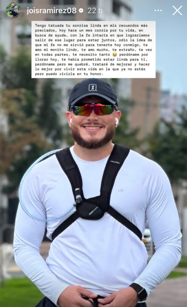 Captura de pantalla de Instagram: (joisramirez08)