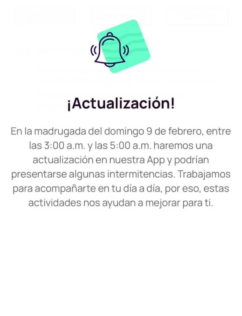 Nequi no funcionará en madrugada de 9 de febrero/Foto: Nequi.