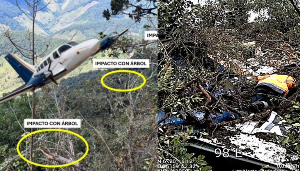 Informe del accidente de avión en Antioquia - Aerocivil
