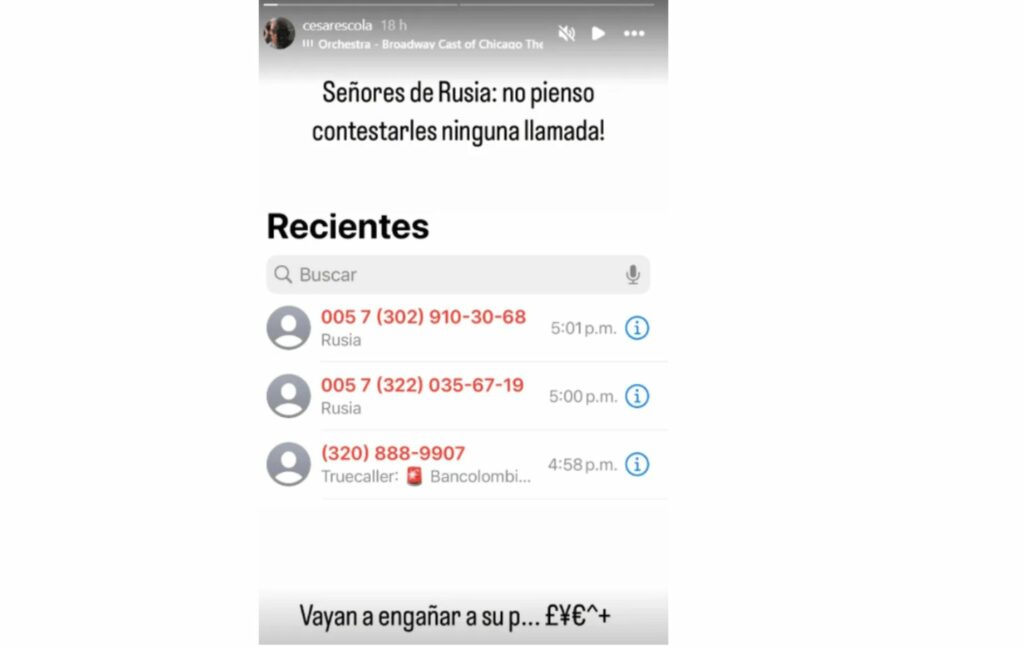Mensaje de César Escola a los estafadores, Foto: César Escola.