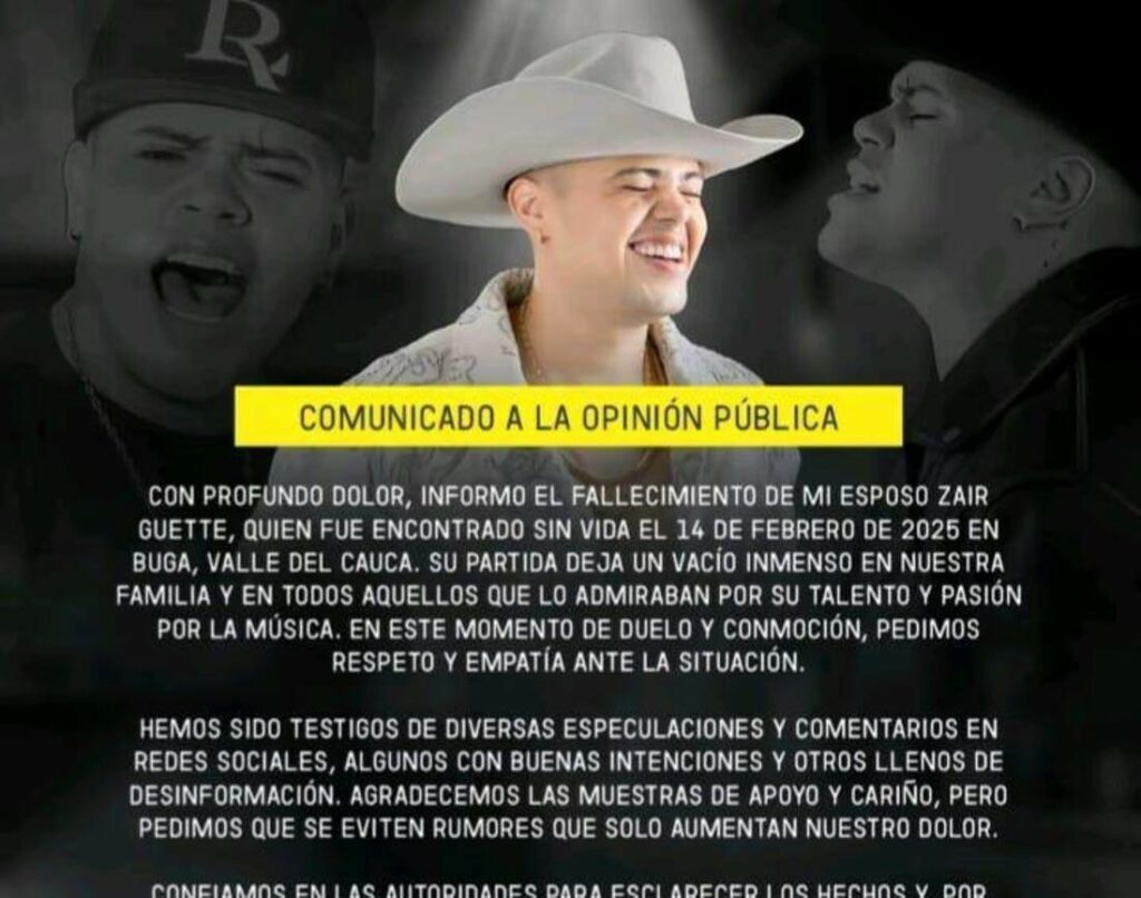 Viuda de Zaír Guette habló y aseguró que hay especulaciones con asesinato