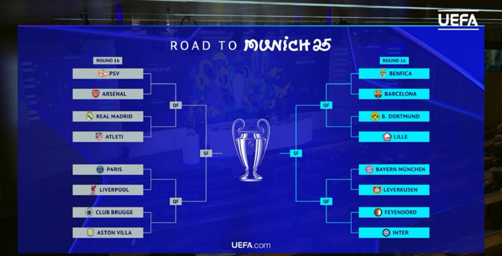 Captura de pantalla de la Uefa