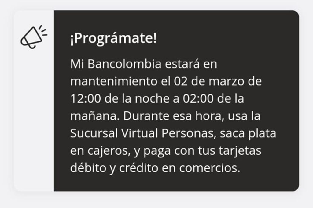 Pantallazo Mi Bancolombia