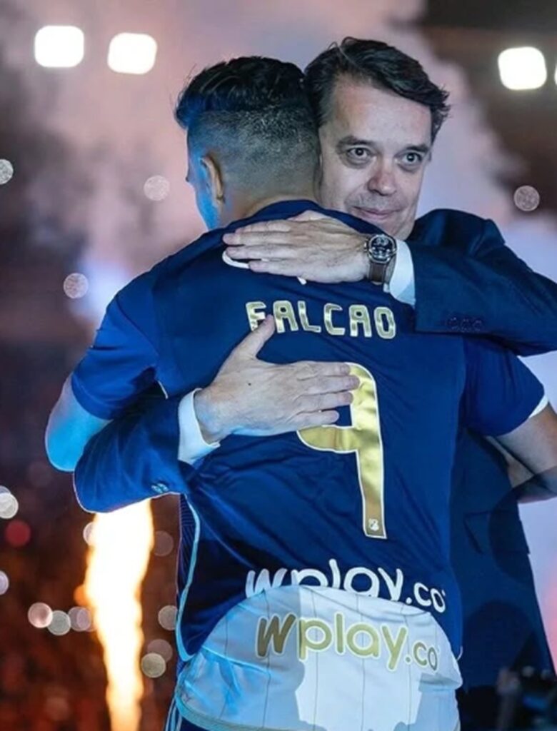 Falcao y Gustavo Serpa. / IG: @Falcao