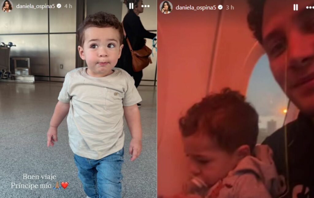 Esposo e hijo de Daniela Ospina.