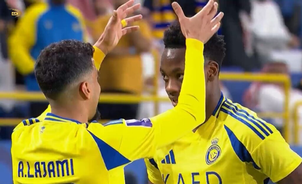 Gol de Jhon Jáder Durán con Al Nassr/Foto: BeIN.